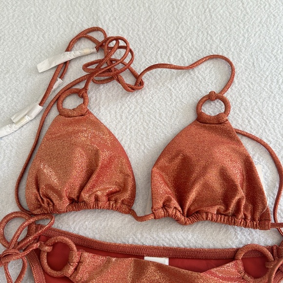 Zimmerman DEVI LUREX RING TIE BIKINI, size 0, $285 - Picture 10 of 12